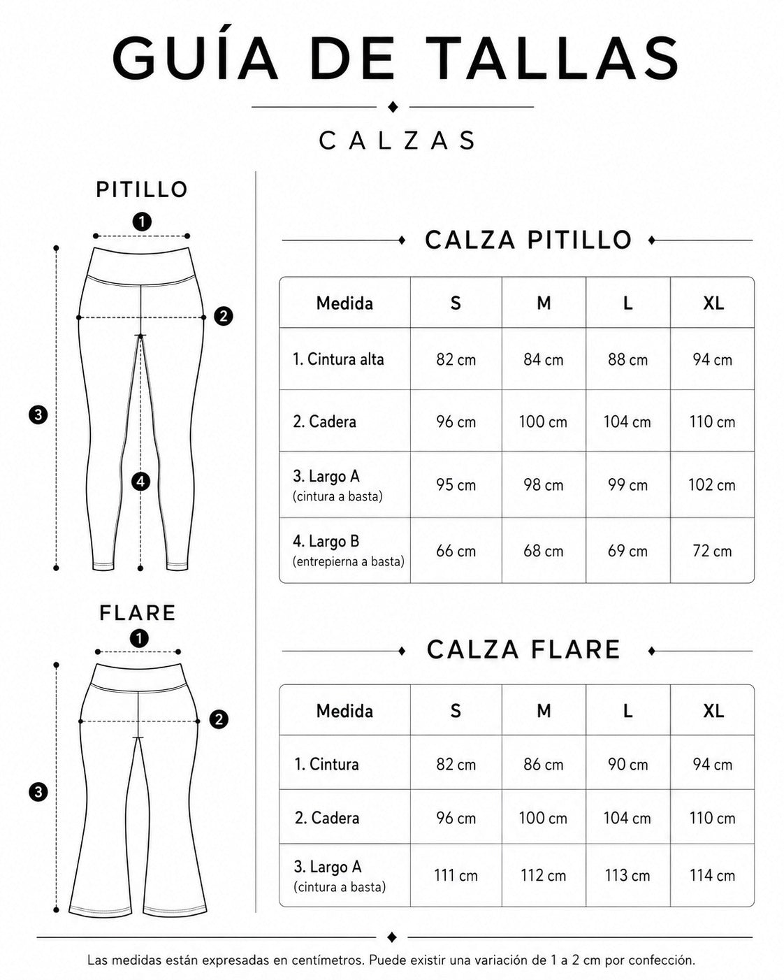 CALZAS FLARE Y PITILLO