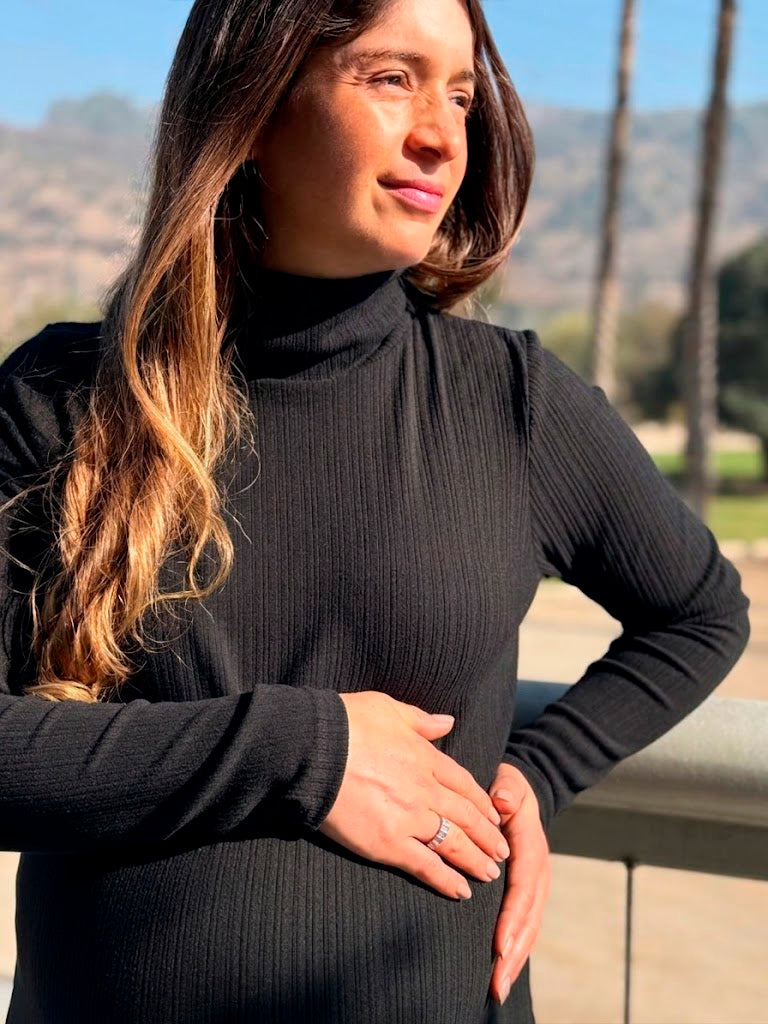 Vestido maternal Niza canuton negro