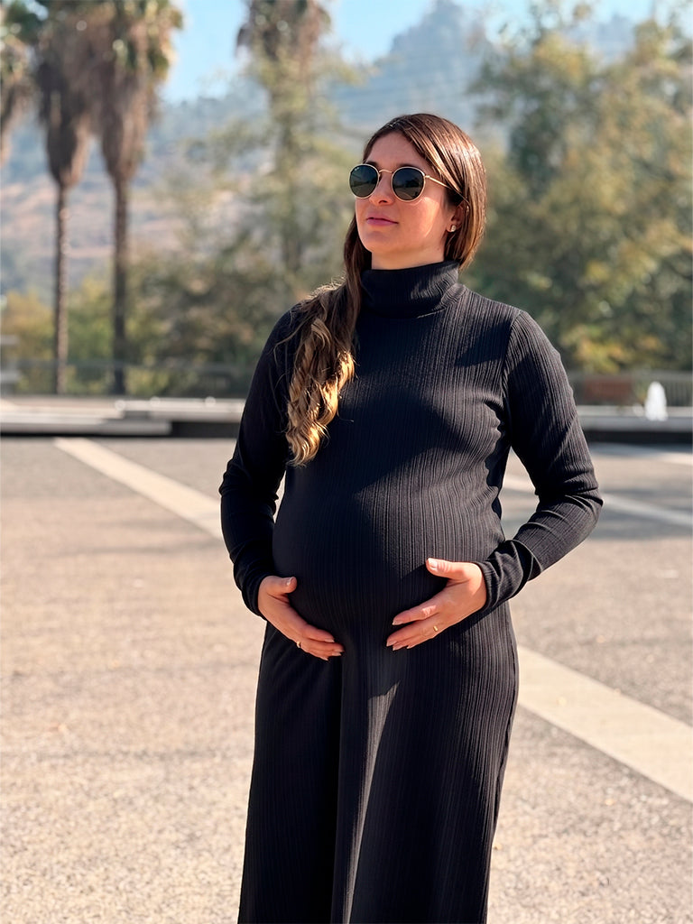 Vestido maternal Niza canuton negro