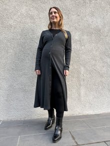 Vestido-Tapado maternal y lactancia Florencia, Gris Marengo