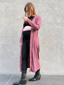 Vestido-Tapado maternal y lactancia Florencia, Rosa rubor