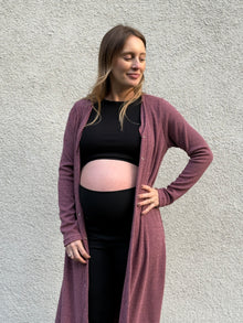 Vestido-Tapado maternal y lactancia Florencia, Rosa rubor