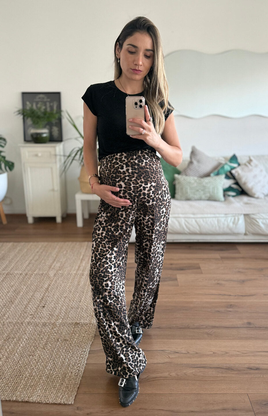 Palazzo maternal NEW YORK Leopardo - Trenda  Imagen principal del producto