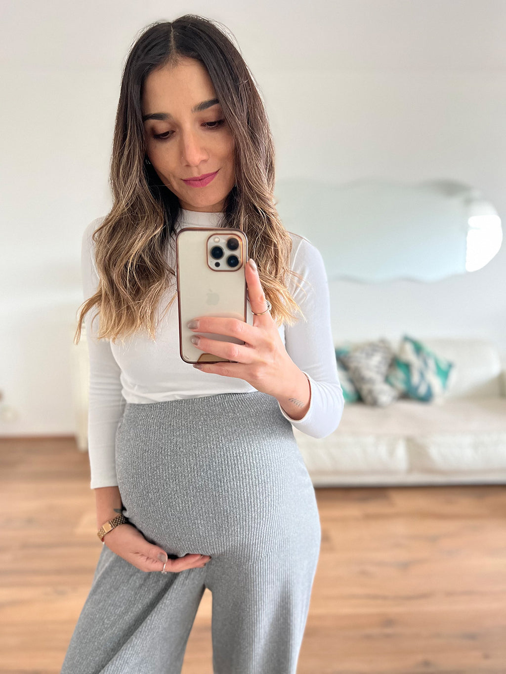 Palazzo maternal NEW YORK canuton gris - Trenda 