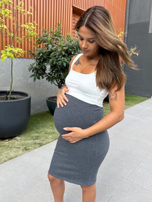 Falda maternal Milán gris marengo - Trenda 