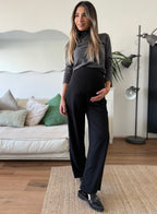 Pantalón palazzo maternal New York negro scooba - Trenda 