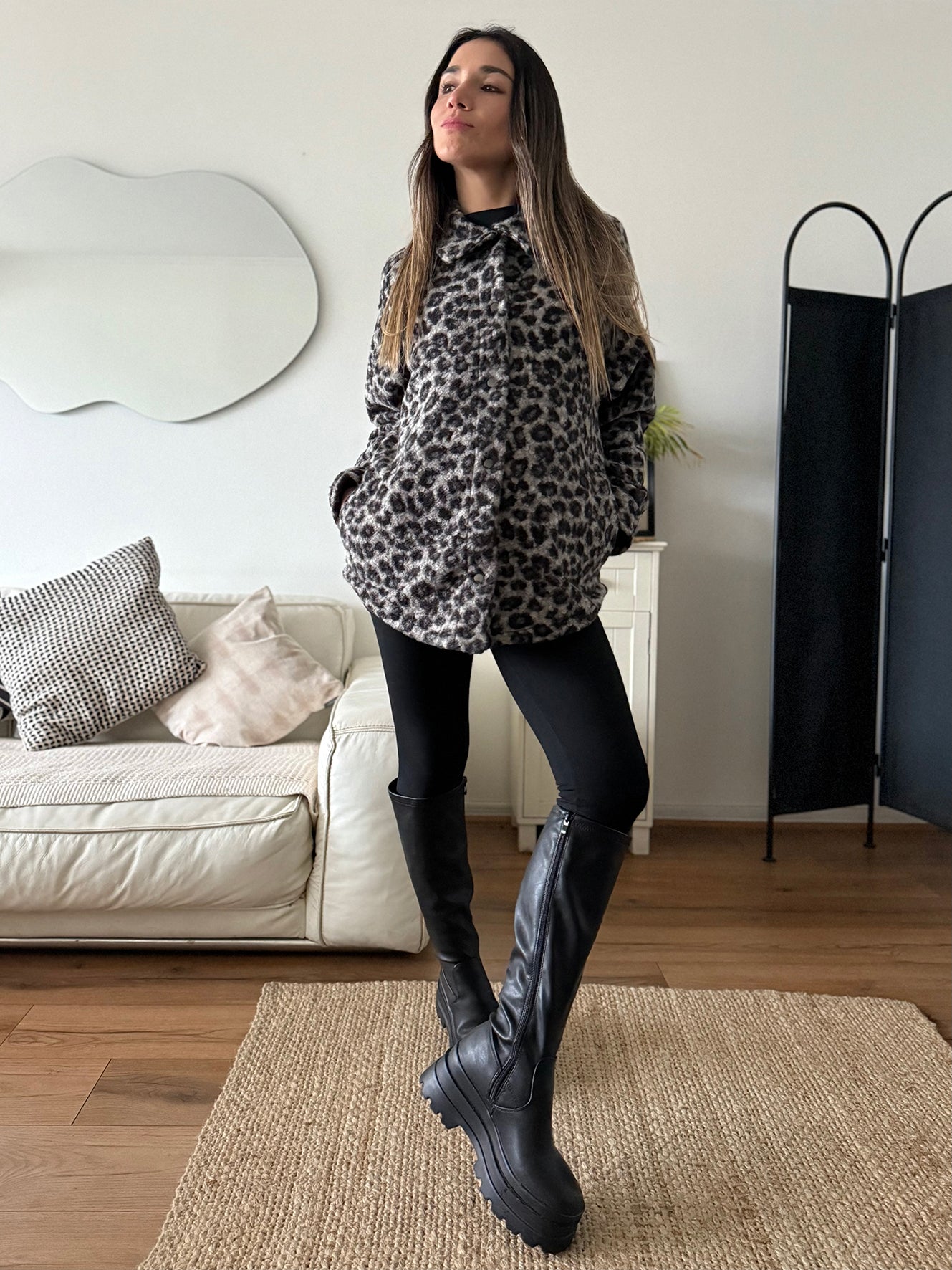 Chaquetón OSLO animal print - Trenda 
