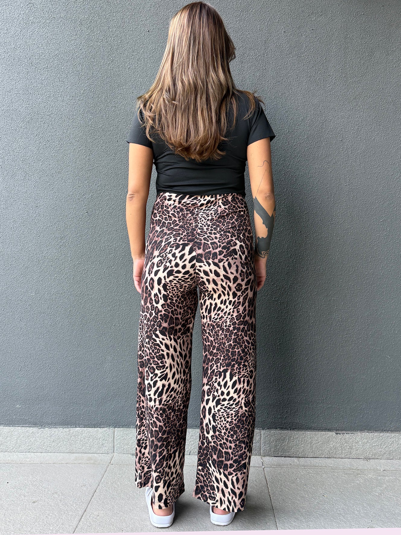 Pantalón Palazzo Lisboa animal print Imagen secundaria del producto