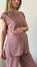 Set ATENAS (palazzo mas POLERA) palo rosa - Trenda 