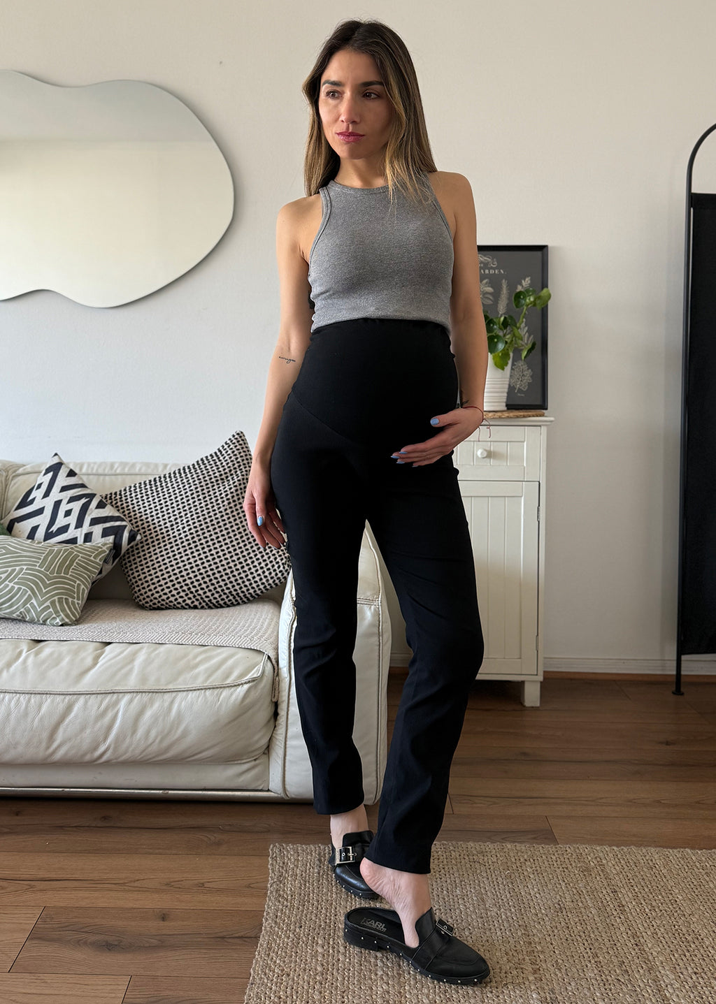 Pantalón maternal Viena negro - Trenda 