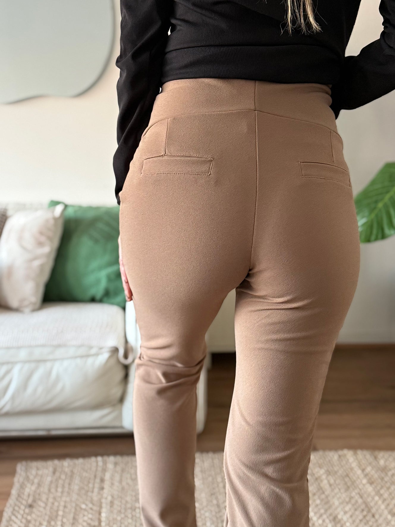 Pantalón maternal Atenas beige - Trenda 