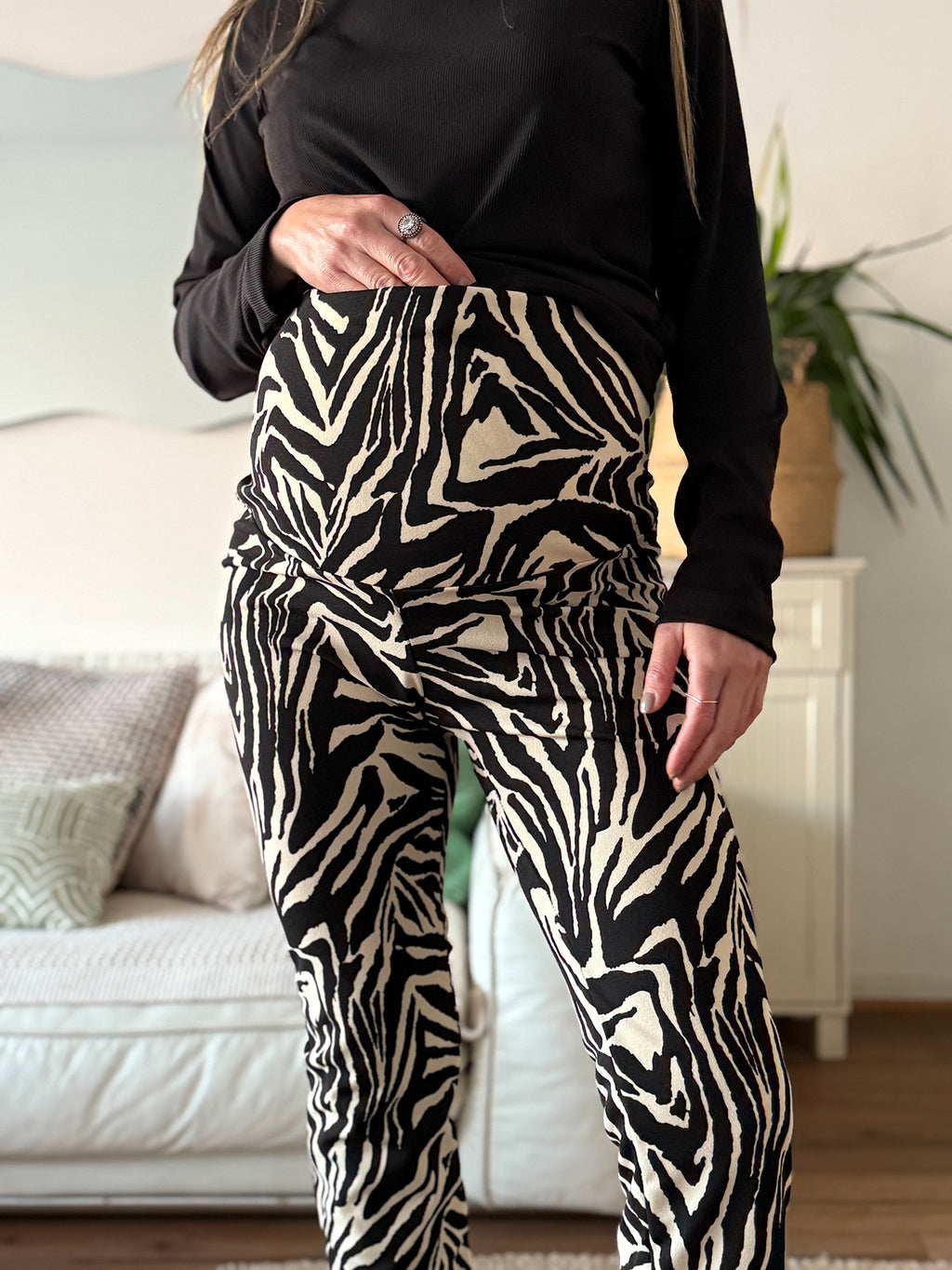 Pantalón maternal Atenas animal print - Trenda 