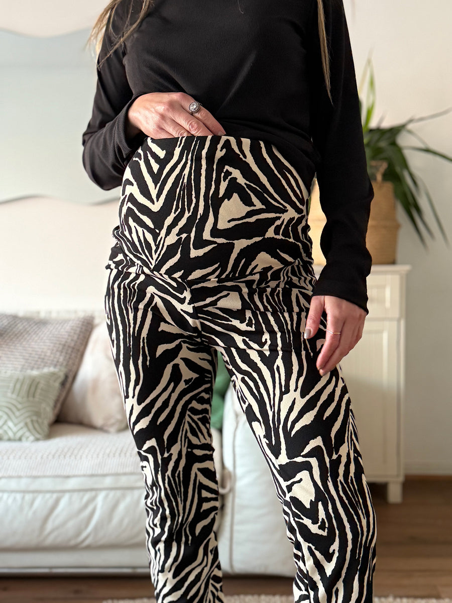 Pantalón maternal Atenas animal print - Trenda 