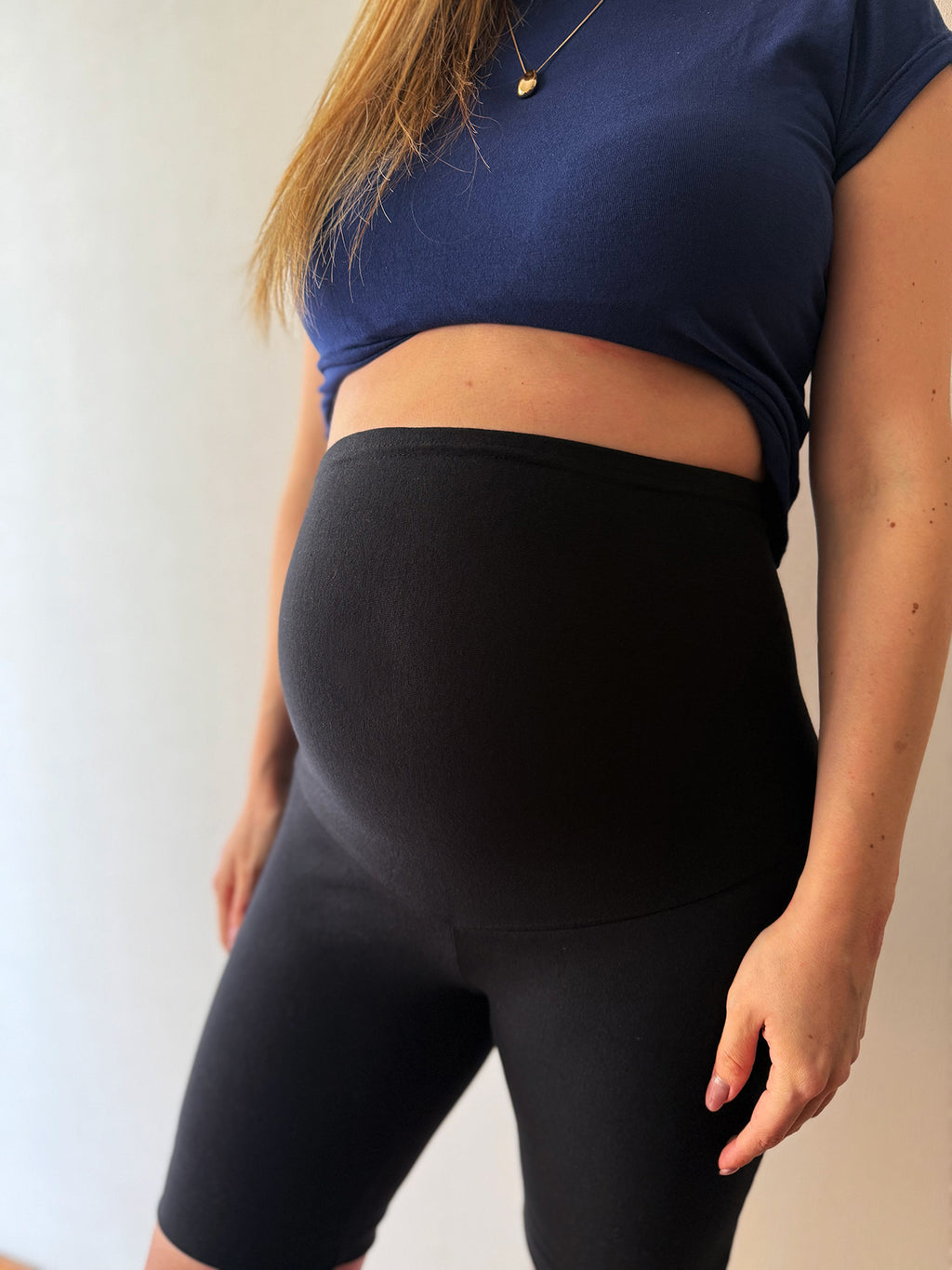 Calza Biker maternal negra - Trenda 