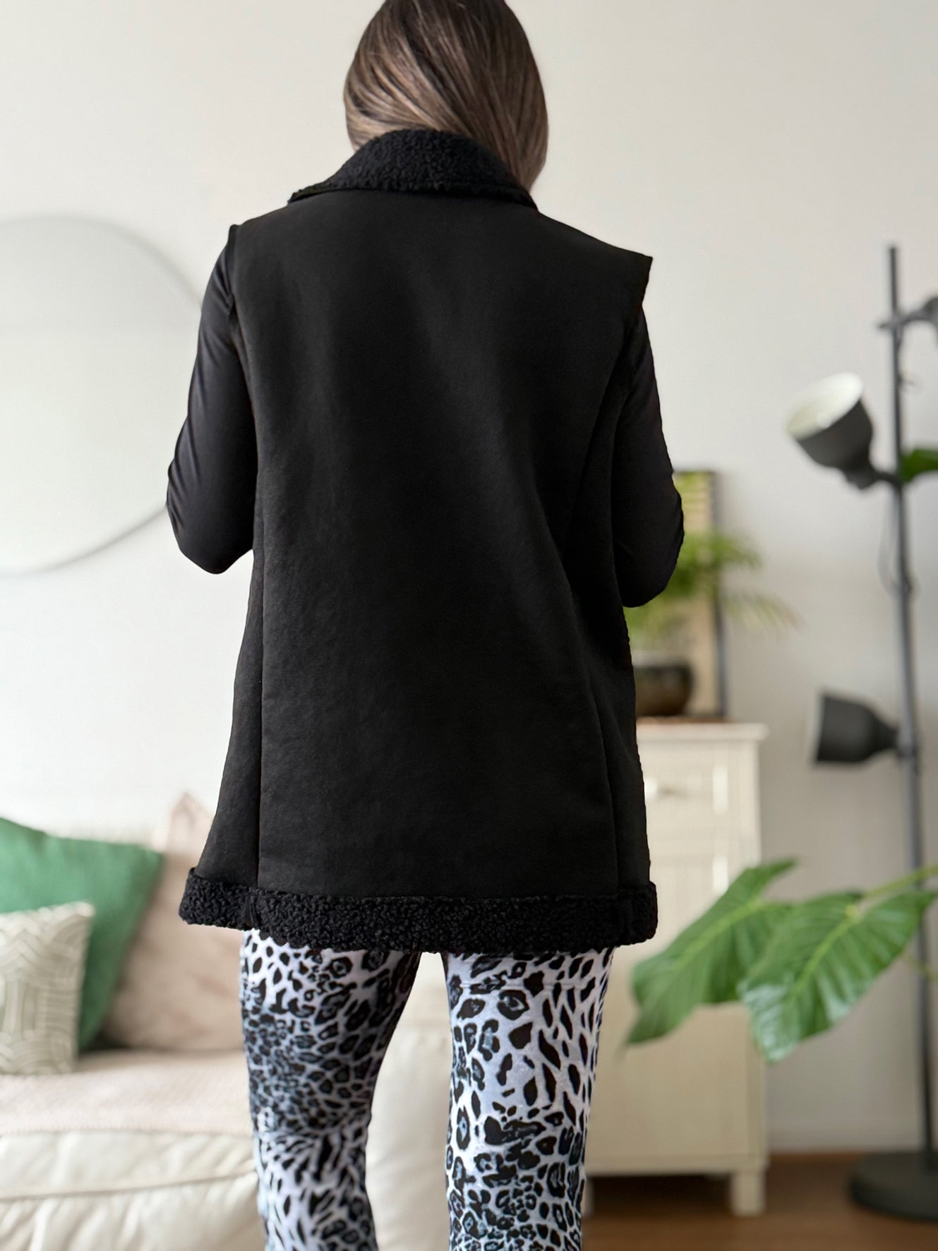 Blazer Kioto gamulan negro - Trenda 