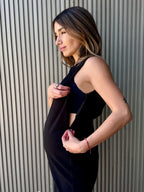 Enterito Bali embarazo y lactancia negro - Trenda 