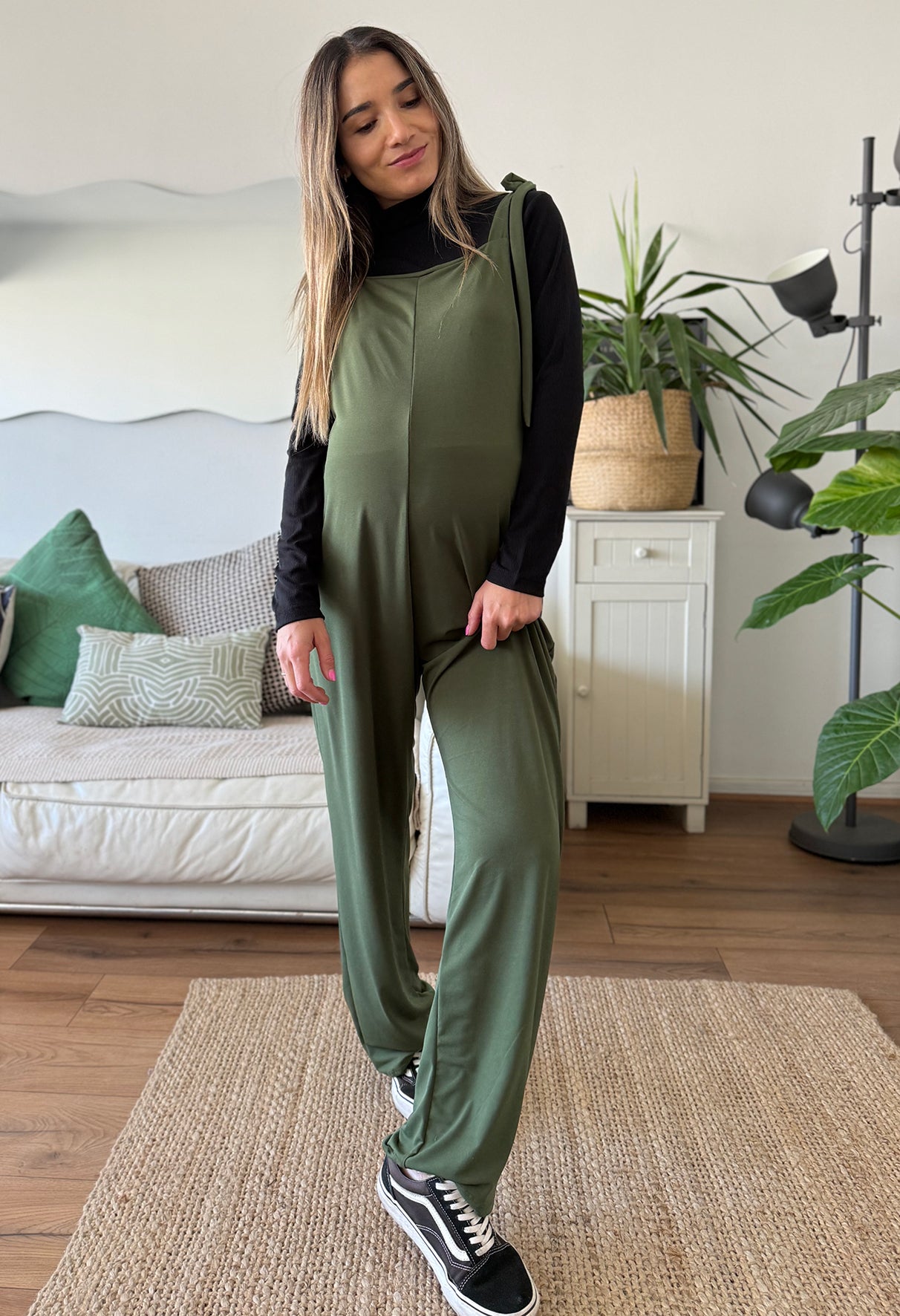 Enterito maternal Malibú verde olivo - Trenda 