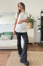 Calza maternal FLARE suplex negra opaca - Trenda 