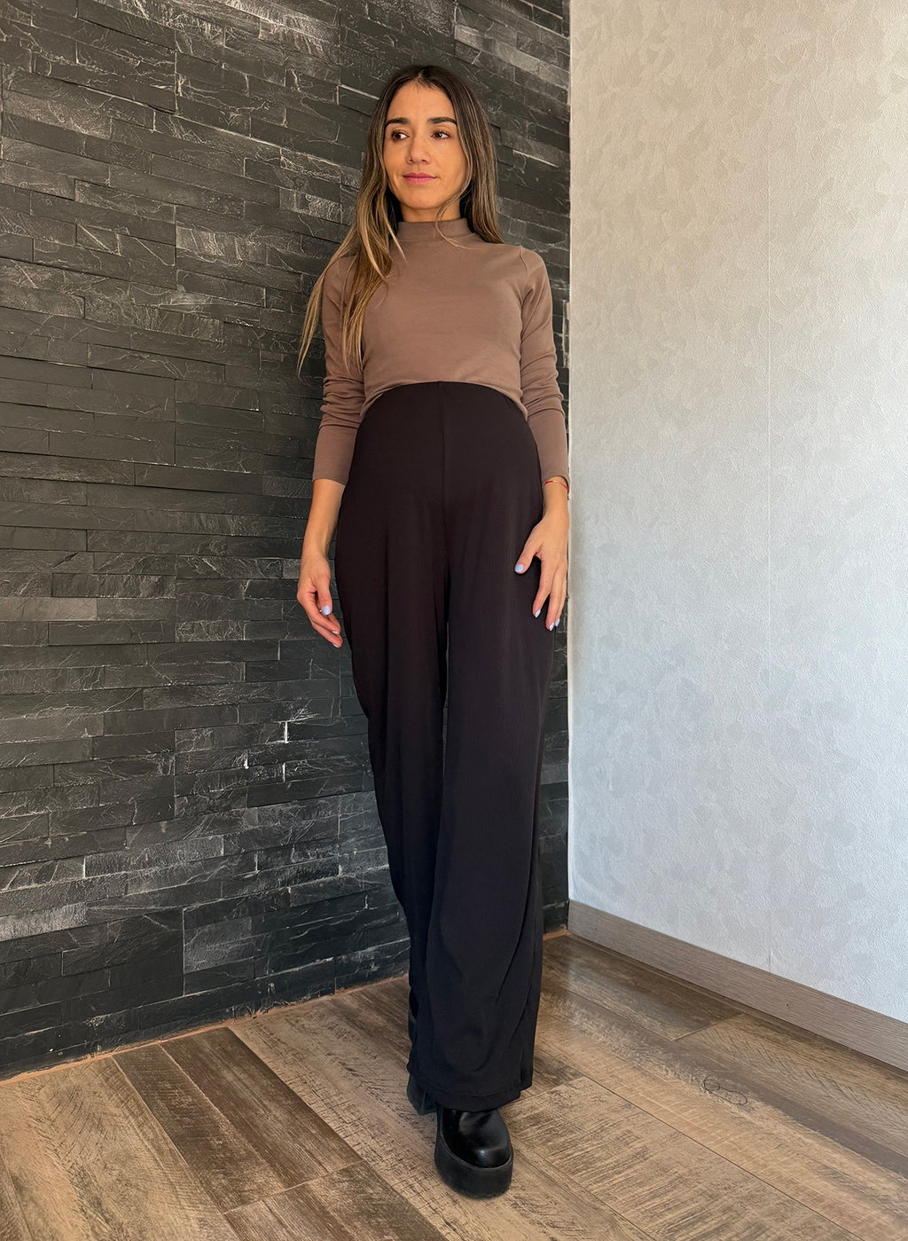 Palazzo maternal LISBOA mini canuton negro - Trenda 