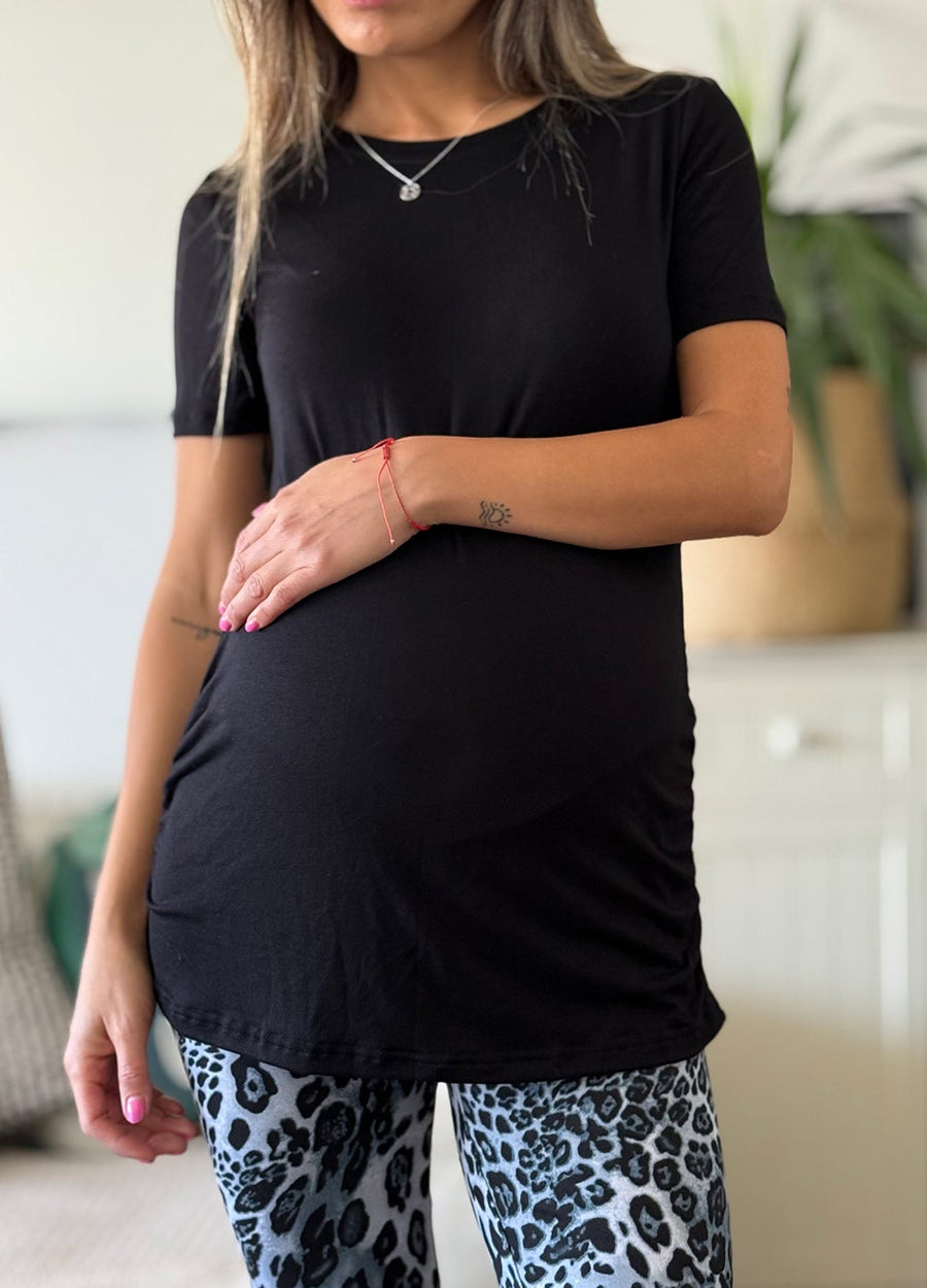 Polera maternal Mom negra - Trenda 