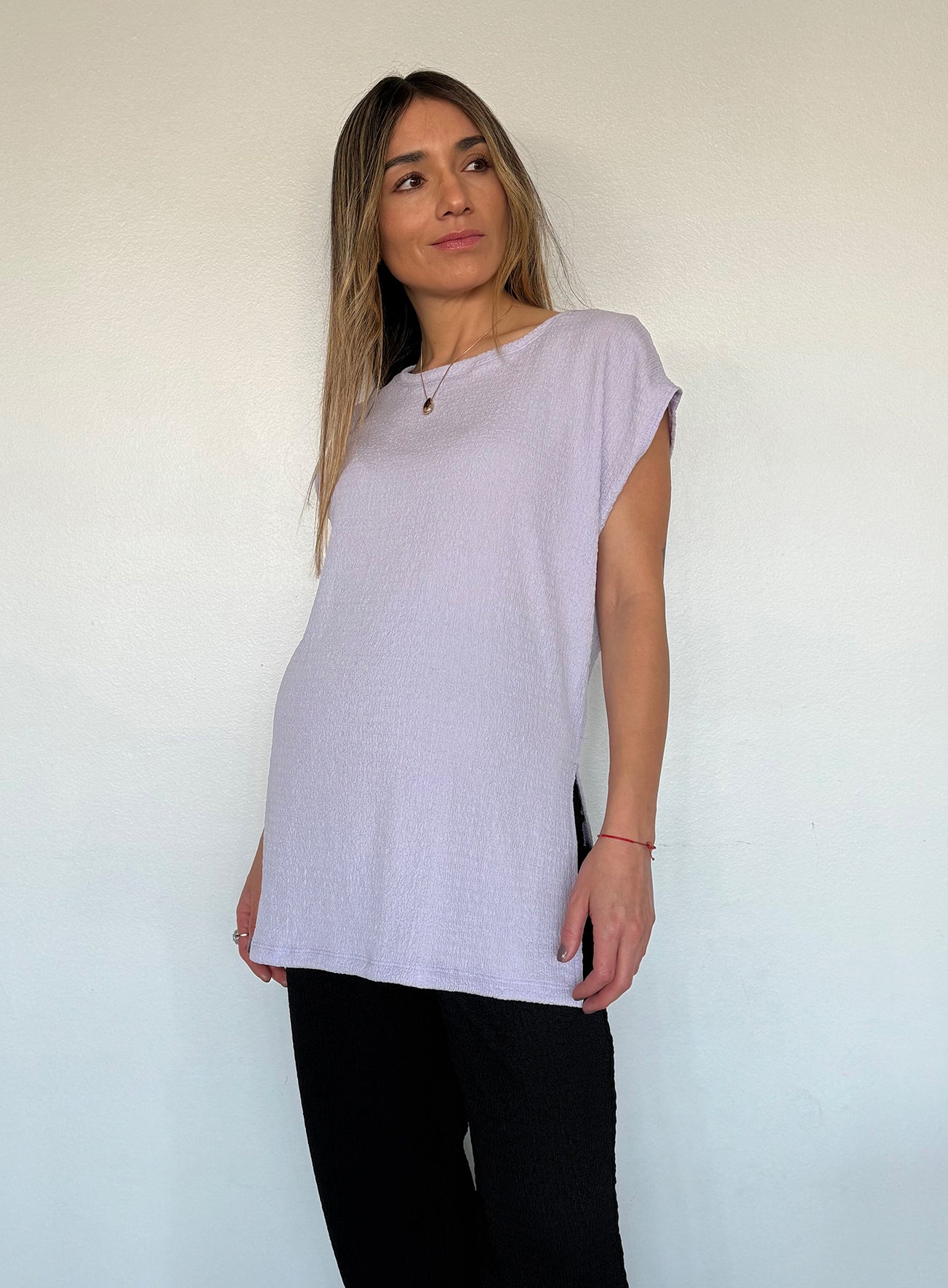 Polera maternal Atenas Lila Imagen secundaria del producto