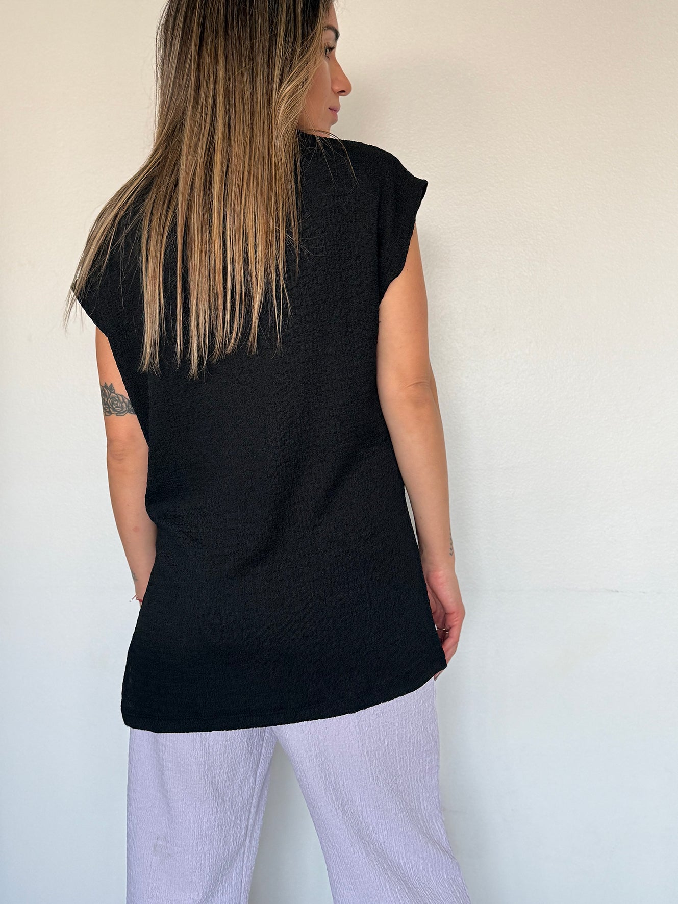 Polera maternal Atenas Negra - Trenda 