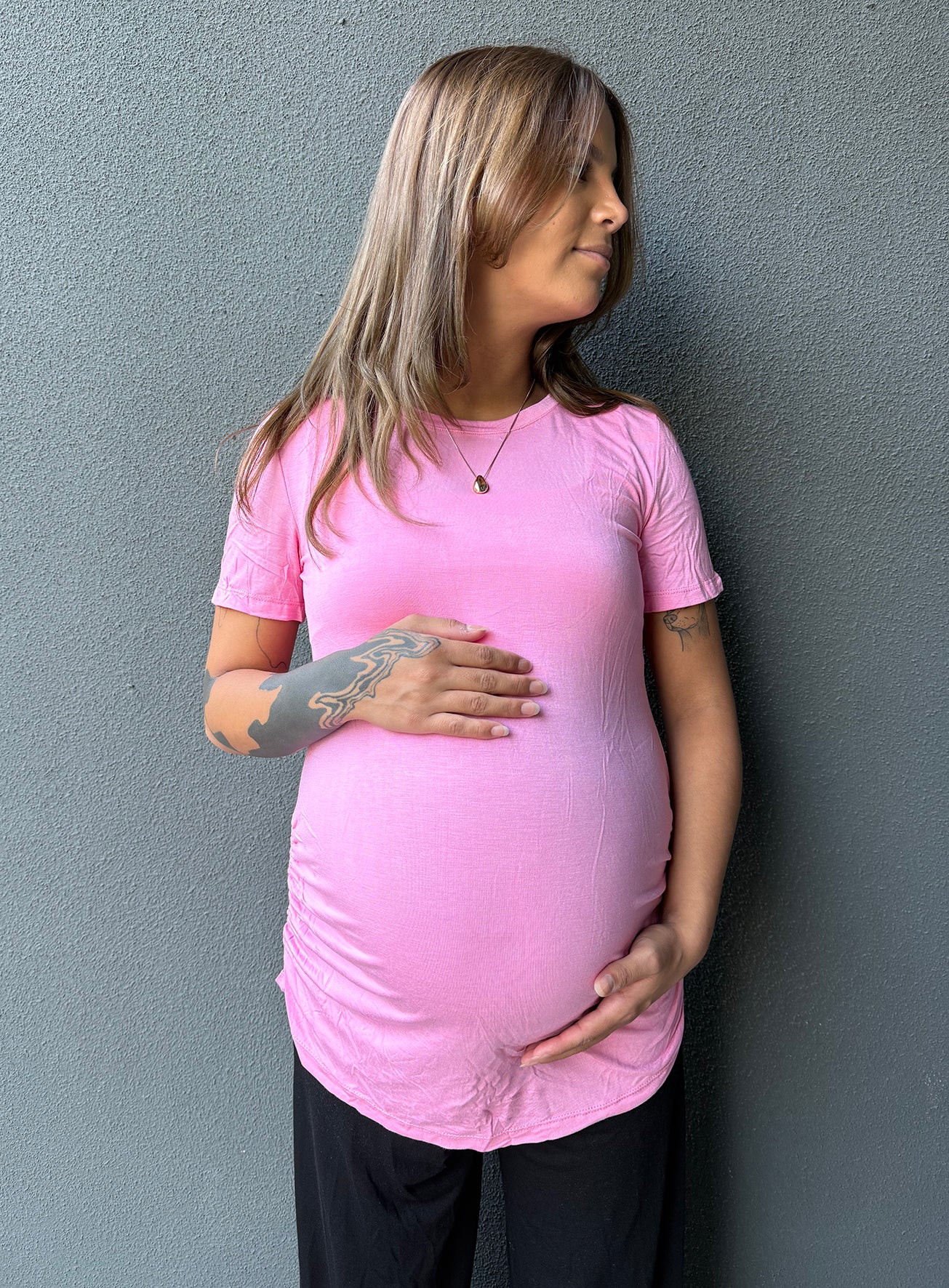 Polera maternal Mom pink - Trenda 