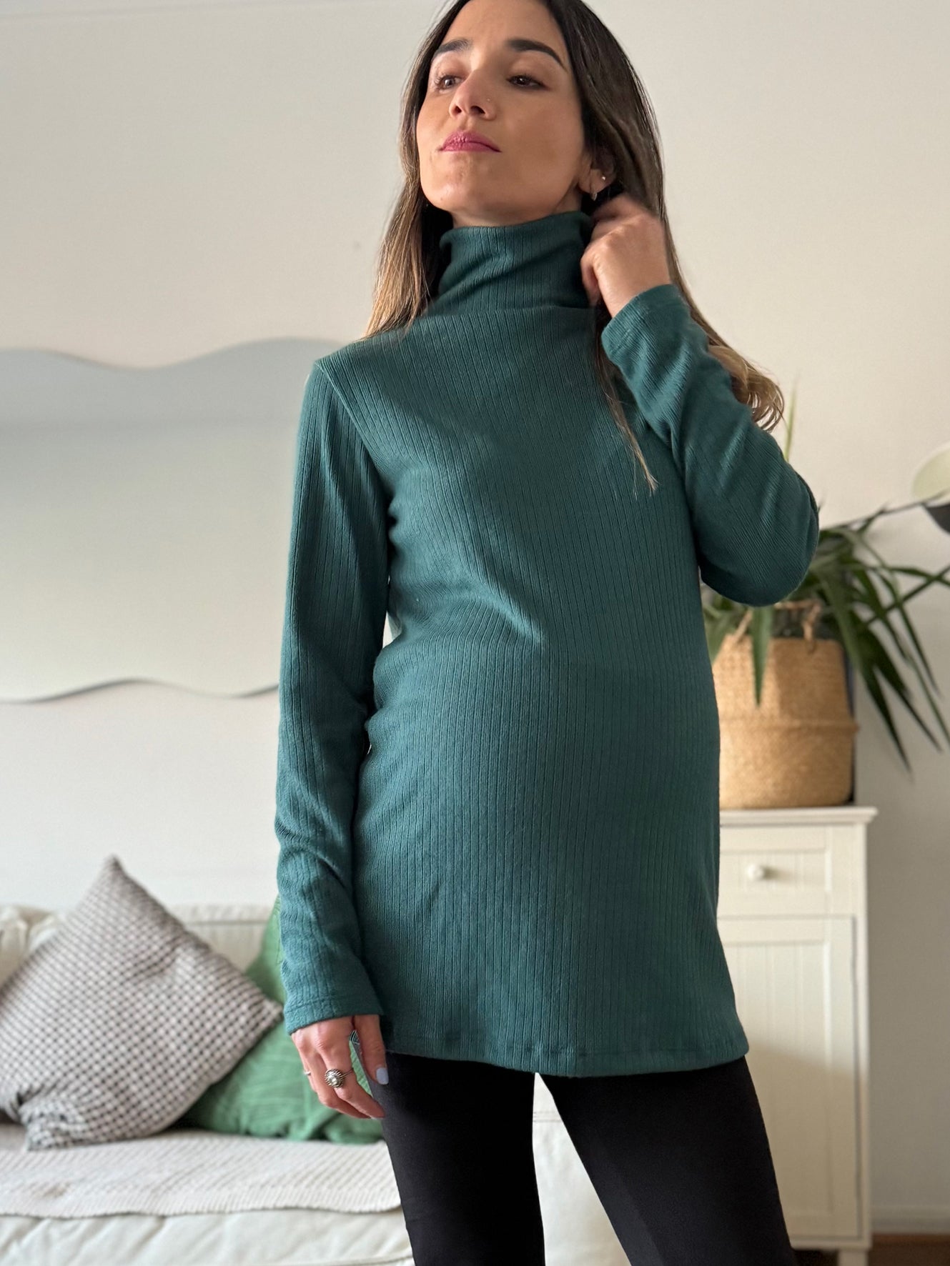 Sweater Roma verde petróleo - Trenda 
