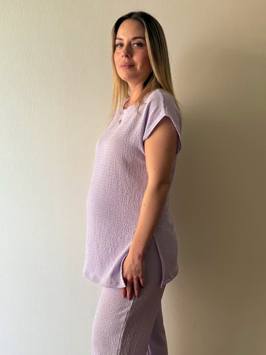 Polera maternal Atenas Lila - Trenda 