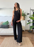 Set (palazzo mas top) negro - Trenda 