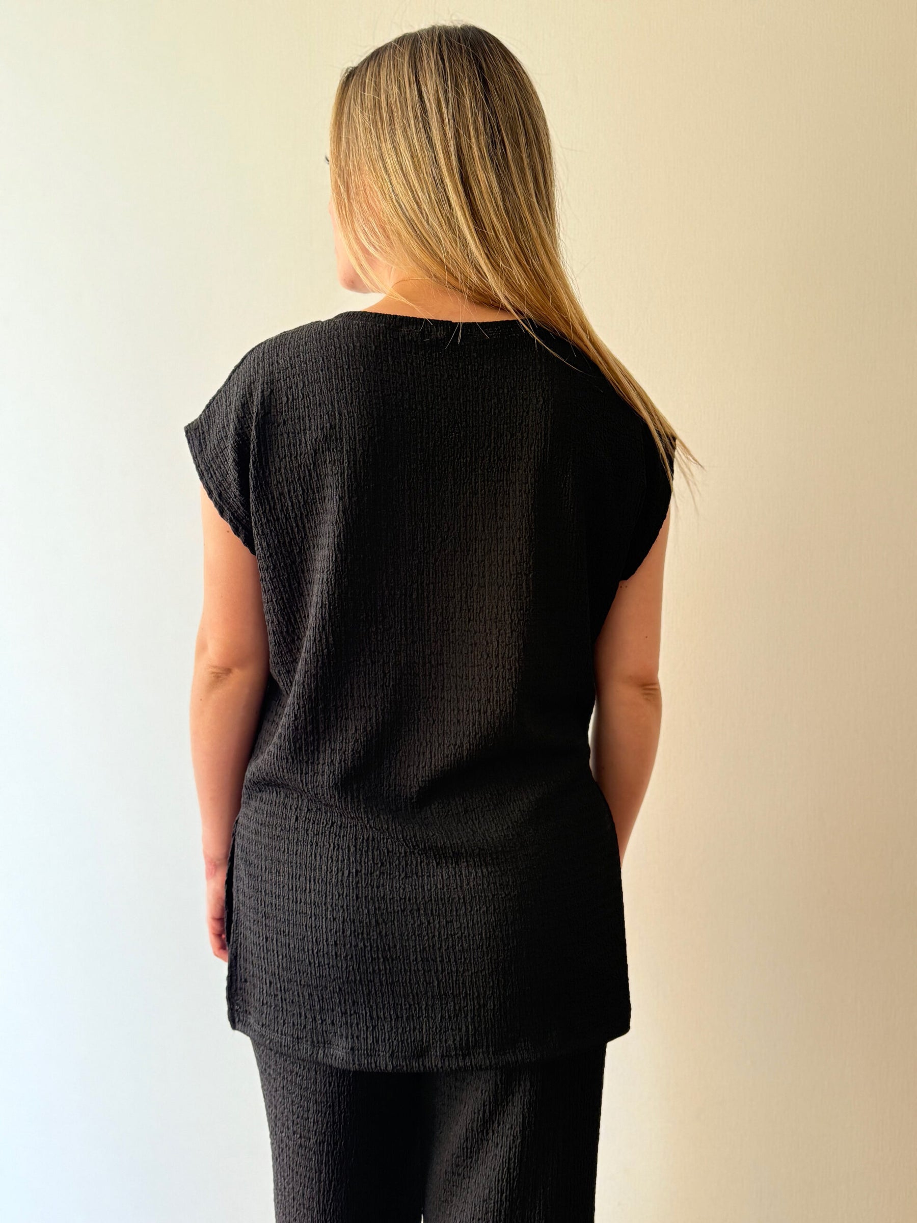 Polera maternal Atenas Negra - Trenda 