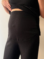 Pantalón palazzo maternal Atenas negro (Set) - Trenda 