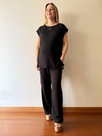 Polera maternal Atenas Negra - Trenda 