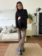 Pantalón flare maternal Tokio leopardo - Trenda 