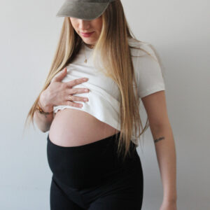 Calza maternal pitillo negra