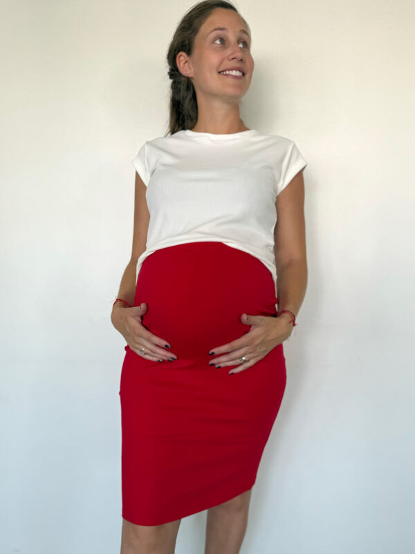 Falda maternal MILAN roja - Imagen 2