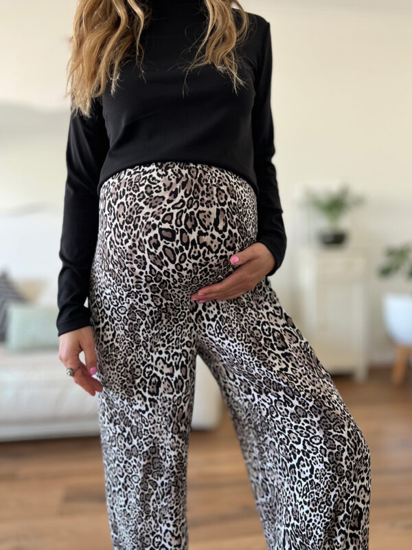 Palazzo maternal New York animal print - Imagen 2