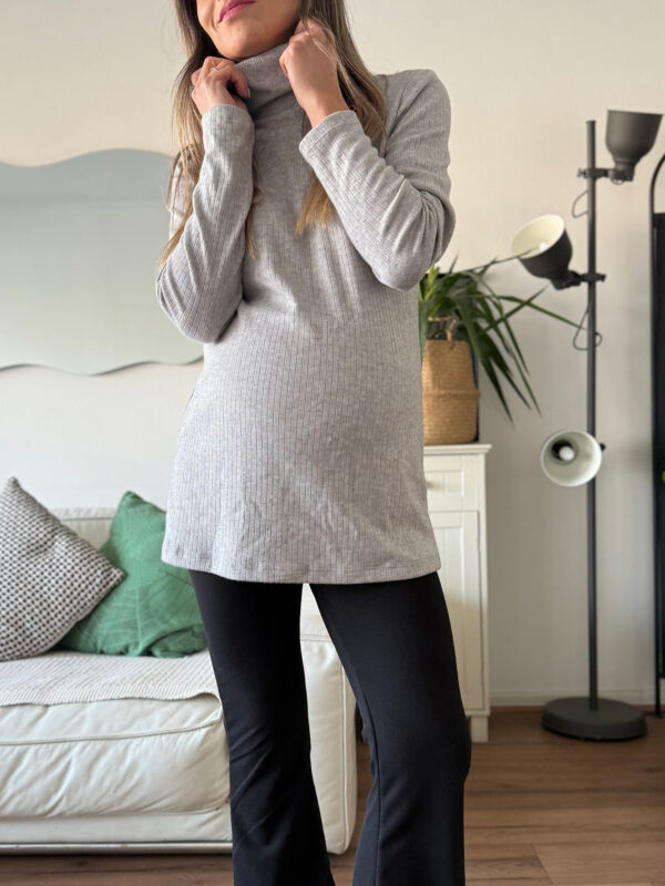 Sweater ROMA gris jaspeado
