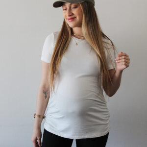 Polera maternal MOM blanca