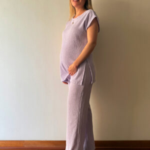 Palazzo maternal New York lila (Set)