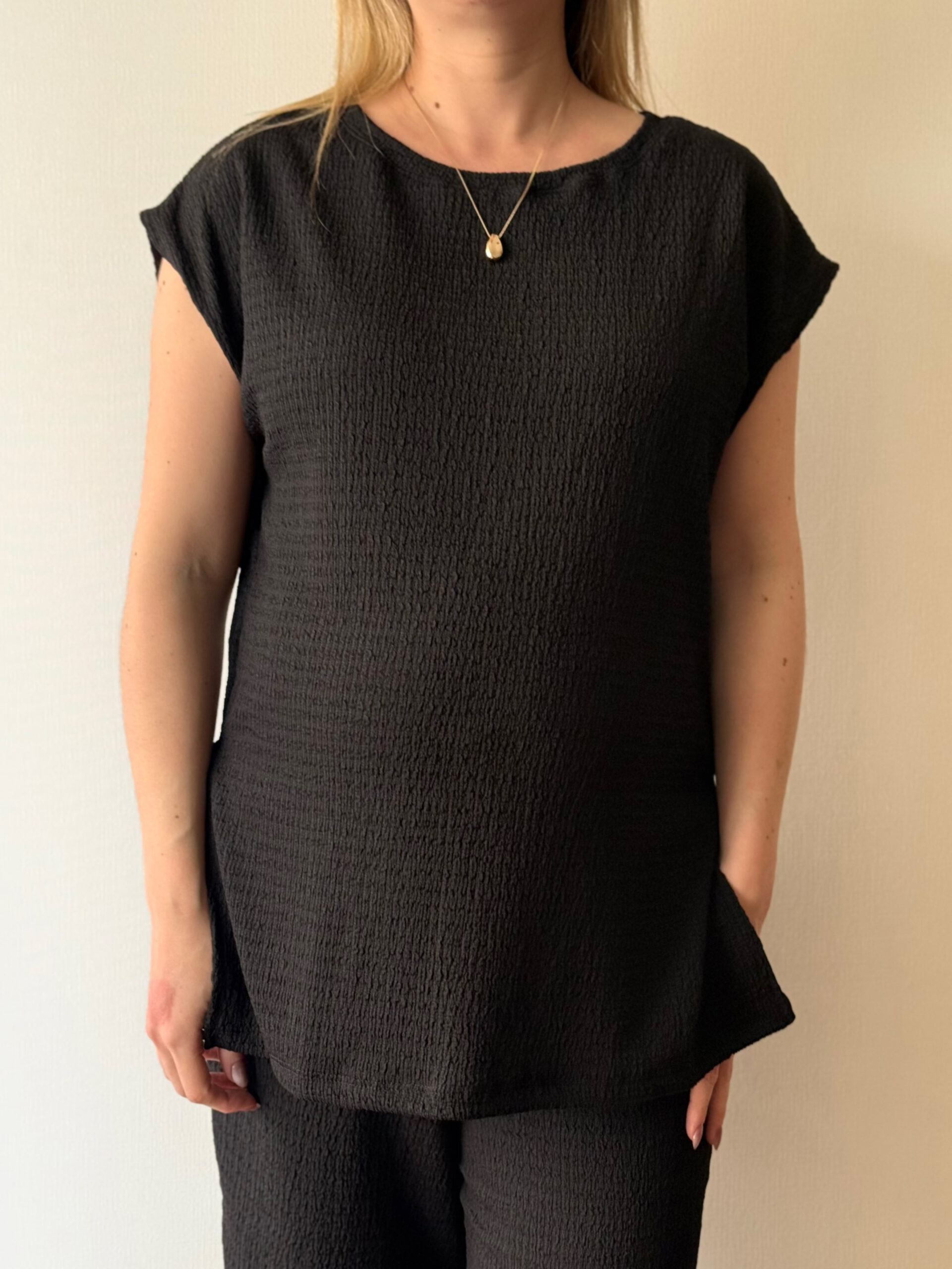 Set ATENAS Negro (palazzo New York mas polera Malta) - Imagen 7